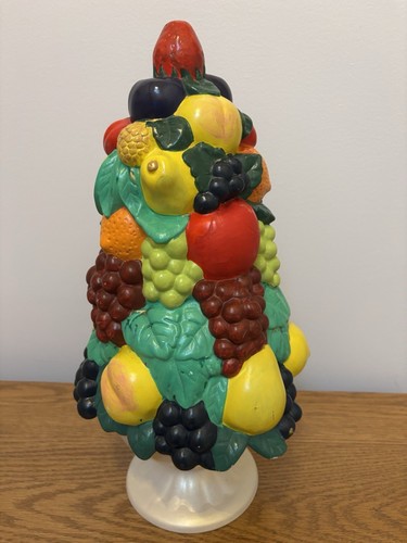 Vintage Holland Mold Handmade Ceramic Fruit Christmas Topiary Tree Centerpiece - Picture 8 of 9