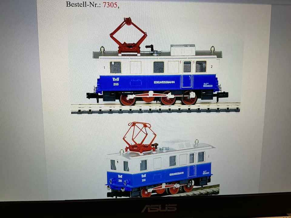 Fleischmann 7305, Zahnrad-Elektrolok der Edelweissbahn unbespielt OVP Top - Bild 4 von 4