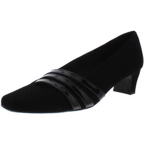 Easy Street Entice Décolleté Donna Bianco Laccato – Tacco A Blocco 5 Cm, Punta Stretta, Suola Easy Flex Per Comfort