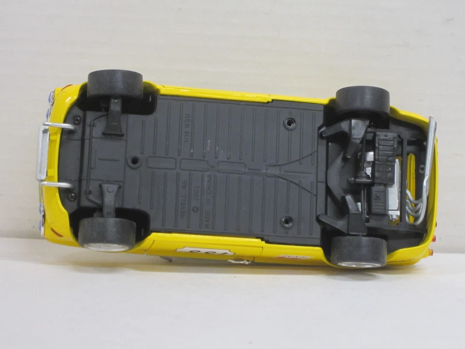 NSU Prinz TT Racing n.188 colore giallo senza scatola Revell 1:18 - Immagine 4 di 4