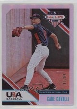 2020 USA Baseball Stars & Stripes Longevity Holo Foil 91/99 Cade Cavalli #21 7fb