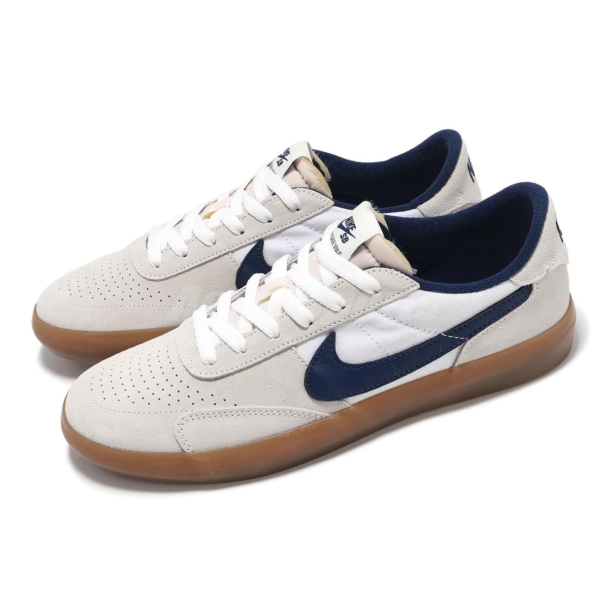 Nike SB Heritage VULC Summit White Navy Men Skate Boarding Shoes