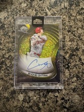 2022 Topps Chrome Black Shohei Ohtani Gold Mini-Diamond Auto Refractor 22/50