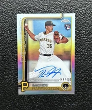 2025 Topps Chrome THOMAS HARRINGTON Auto Refractor RC #’d /499 SP! *Pirates