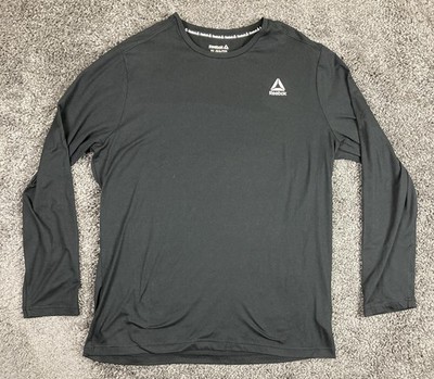 Reebok Men's Black Long Sleeve Delta Core Performance Training Sz XL