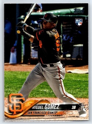 2018 Topps Update Miguel Gomez Rookie San Francisco Giants RC #US194
