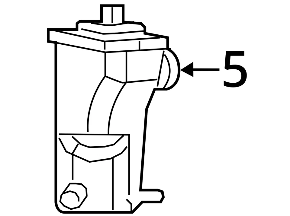 Volkswagen Jetta 2006-2015 depósito de dirección asistida 5C0422371 Foto 4 de 4