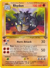 Rhydon 1st Edition Uncommon Jungle 45/64 NM on eBay