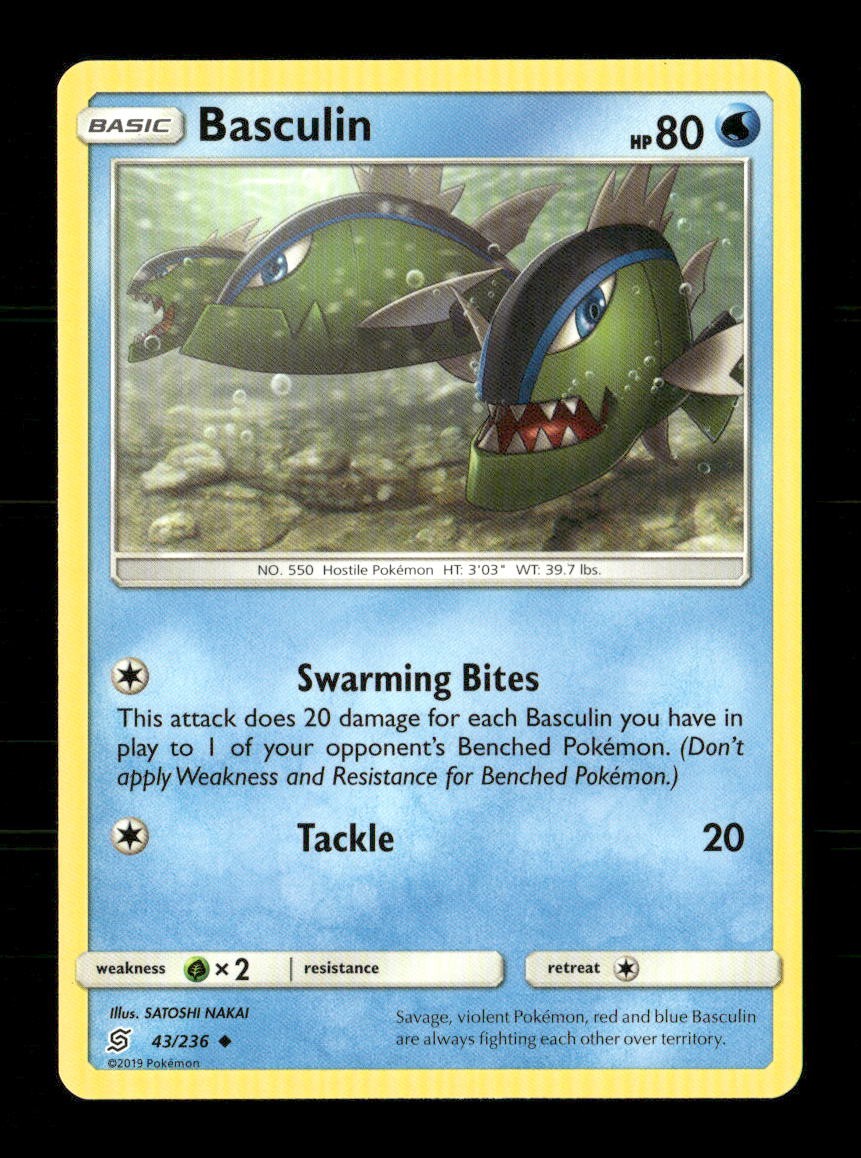 Basculin 43/236 Unified Minds NM/M Pokemon