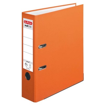 herlitz maX.file protect Ordner orange Kunststoff 8,0 cm DIN A4, 1 St.