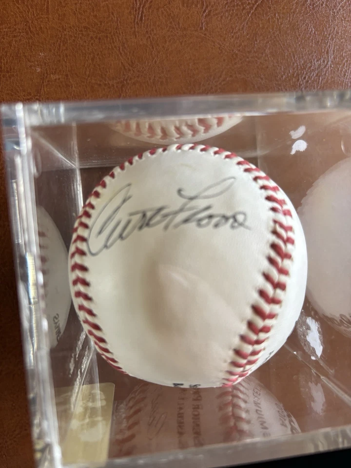 Asociación de Béisbol Profesional Senior Autografiada por Curt Flood Foto 4 de 4