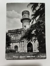 MONZA GIARDINI VILLA REALE LA TORRETTA SPEDITA 1943 CARTOLINA ANTICA