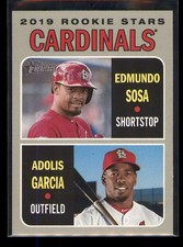 2019 Topps Heritage Rookie Stars Edmundo Sosa Adolis Garcia #286 Rookie