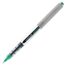 12 Pack - Uni-ball Vision Ink Rollerball Pens Green - Fine: 0.7 mm QUICK SHIP