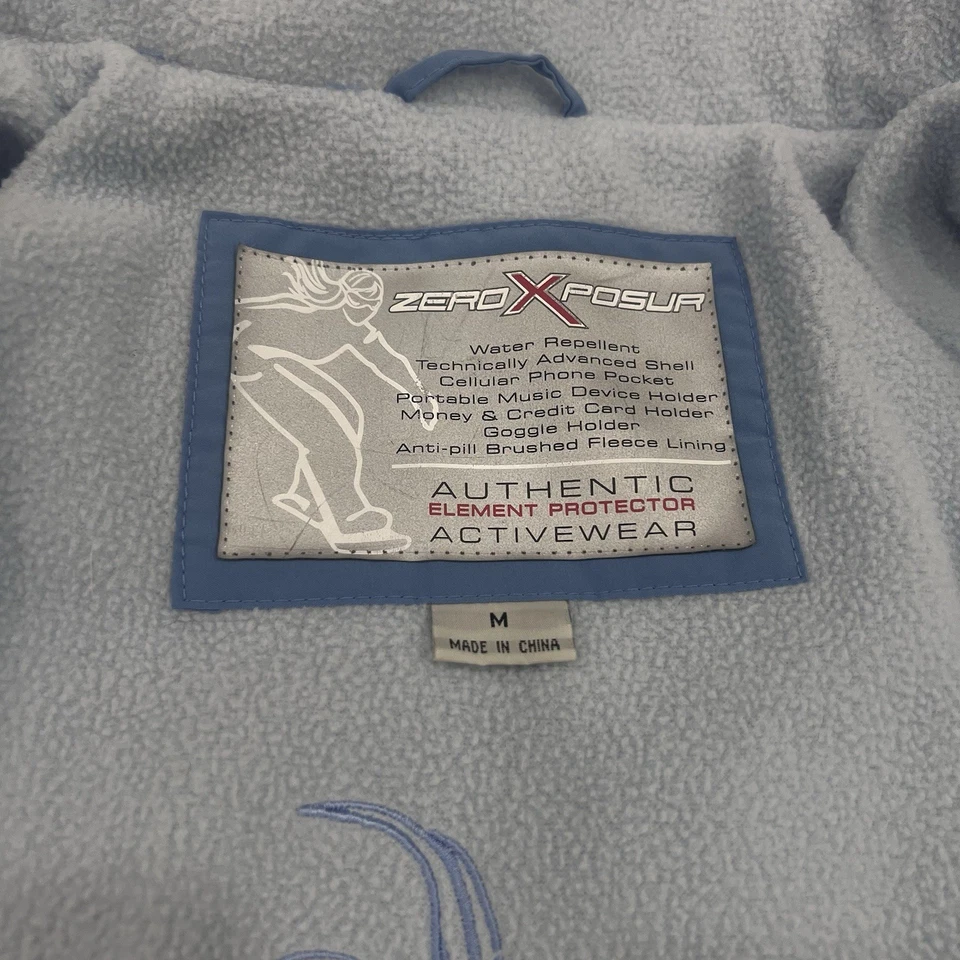 Chaqueta para mujer ZeroXposur azul nieve/esquí talla mediana varios bolsillos *VER FOTO* Foto 4 de 4