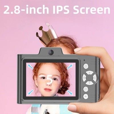 HD Digitale Studentenkamera mit 2 8 Zoll IPS Bildschirm 48MP und TF Kartenslot