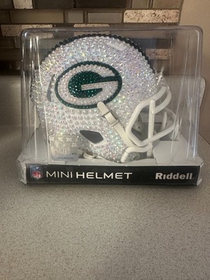White Alternative Green Bay Packers, Rhinestoned Helmet ￼