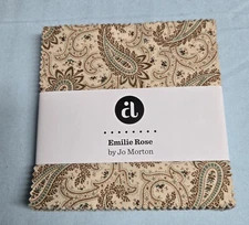 Andover Fabrics Emilie Rose By Jo Morton 5" Charm Squares 42PC. Quilting Cotton