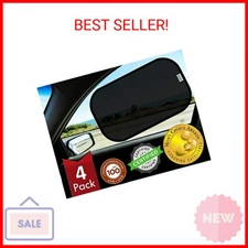 kinder Fluff Car Window Shade (4Pack)-The Only Certified Car Window Sun Shade fo