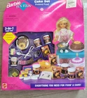 VTG Mattel Barbie Fun Fixin' Cake Set 3-in-1 Super Set Pretend Food 1995