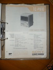 Service Manual Sony TC-PB10 Cassette Player, ORIGINAL