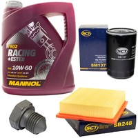 MotoröL Filter Set 10W60 4 Liter + ÖLablassschraube FüR VW Golf III 1.8 Synchro