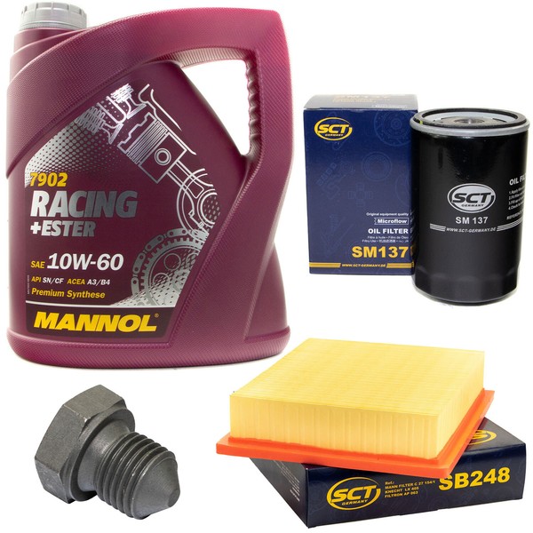MotoröL Filter Set 10W60 4 Liter + ÖLablassschraube FüR VW Golf III 1.8 Synchro-image