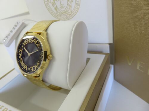 Orologio Versace Donna VE2O00522 Logo Halo Nero Quadrante 38mm Bracciale Tono Oro - Foto 4 di 12