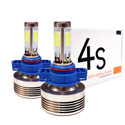 A1 2x 4S H16 5202 LED Fog Light Premium Kit 80W 8000LM 4-Side Crystal White Bulb