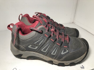 Keen Oakridge Women's Size 6.5 Hiking Trail Ruck Shoes Gray Pink 1015364