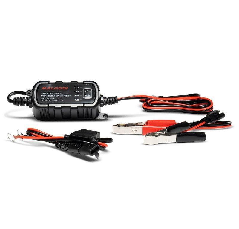 Chargeur Malossi batterie lithium AGM plomb 6V 12V moto scooter 20Ah