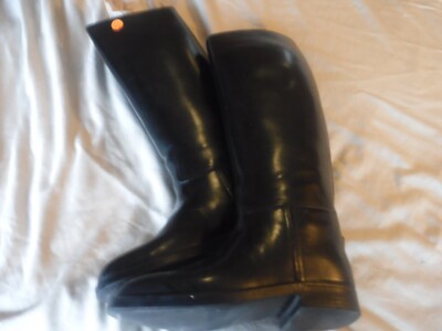 Aigle Coupe Saumur Made in France XL Horse Riding boots size 8 1/2 Black Size 39