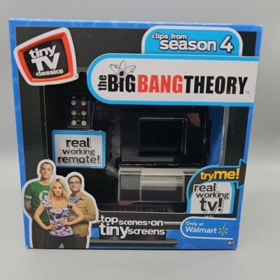 Big Bang Theory Season 4 Tiny TV Classics TV And Remote - AAA Batteries Required