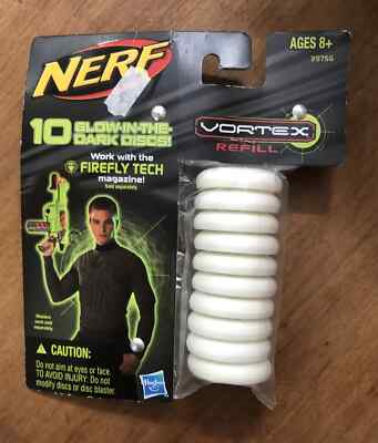 Hasbro Nerf Vortex Glow in the Dark Ammo Refills 10 count New in Package 39756