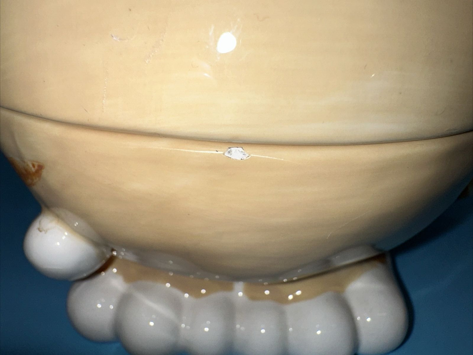 VINTAGE BELLA CASA GANZ ORANGE STRIPED CAT TEAPOT FOR ONE