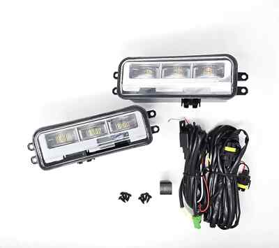 Fit 2024-2025 Toyota Tacoma LED Fog Lights Wire Set White Add Signal Function