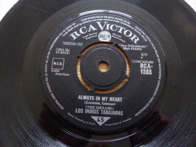 Los Indios Tabajaras - Always In My Heart - Moonlight And Shadows Vinyl Single 
