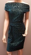 Eliza Sequins Prom, Cocktail Dress, Green Color, Size: 6