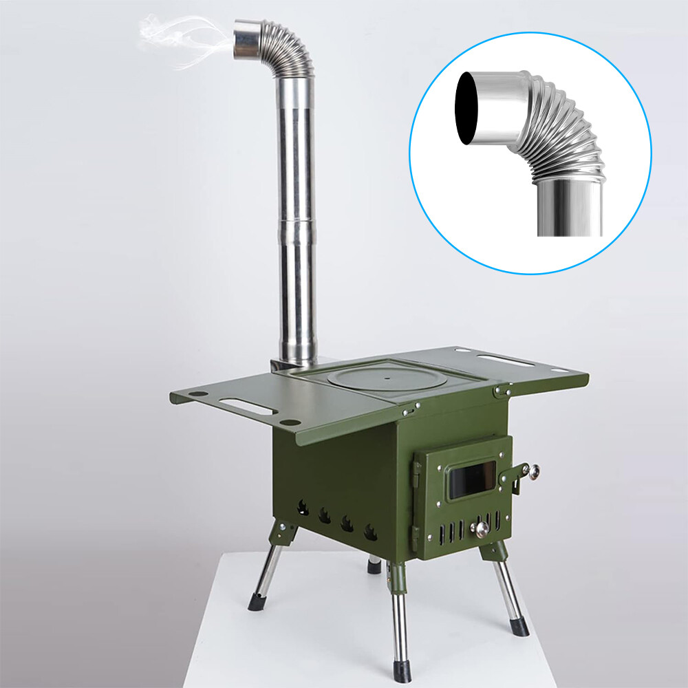 Stove Flue Steel Flue Pipe Elbow Rain Cap Pipes Chimney Liner Flue For