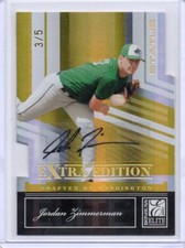 Jordan Zimmermann 2007Elite Gold Refractor Rookie Autograph 3/5 Auto