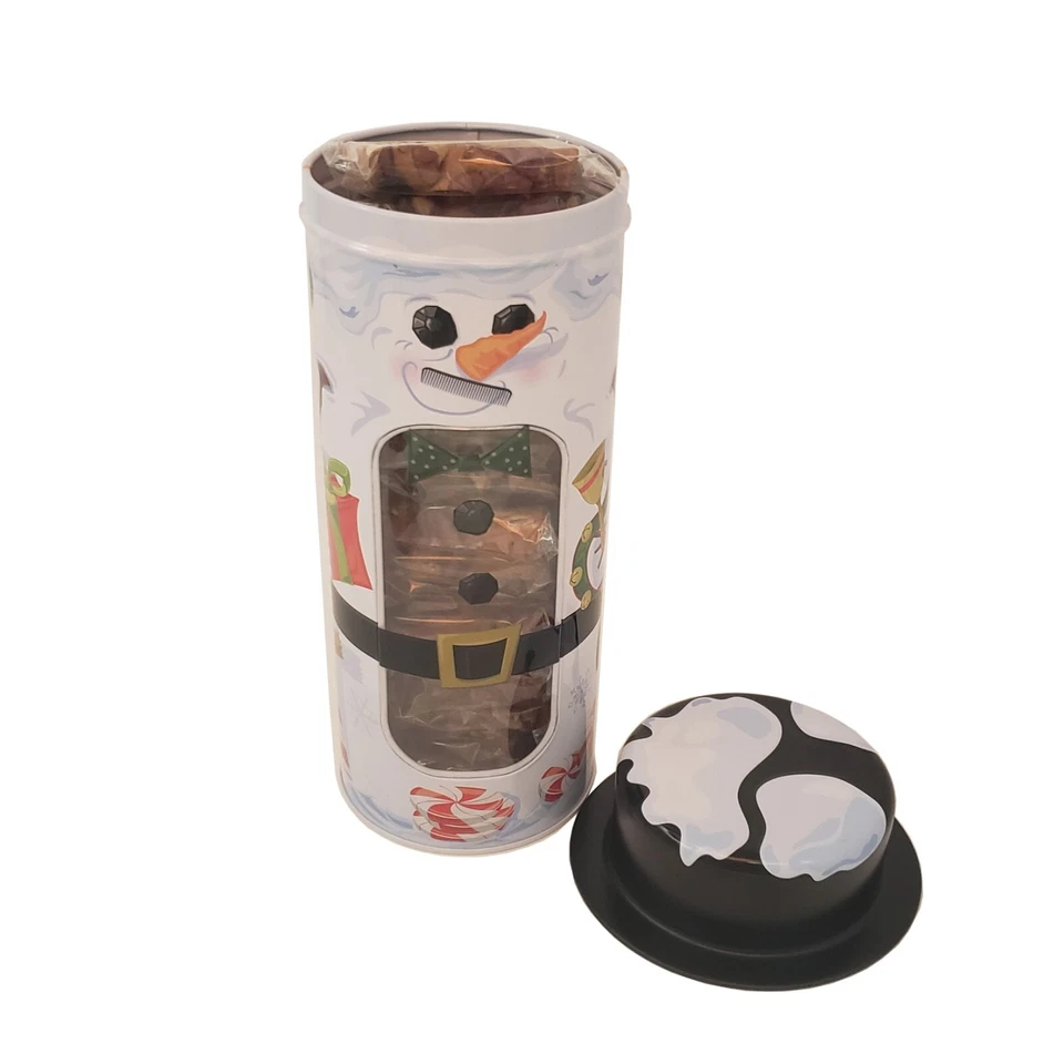 Jane Parker Classic Fruitcake Slices in a Snowman Holiday Tin FREE SHIPPING! - Image 3 of 4