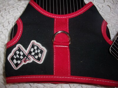 RACER black Dog Body TOY or XS Harness Vest Pet new no choke free Max-a-Million 