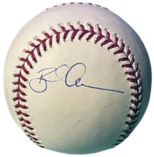 Brad Ausmus signed Official Rawlings Major League Baseball- COA (Tigers/3 X GG)