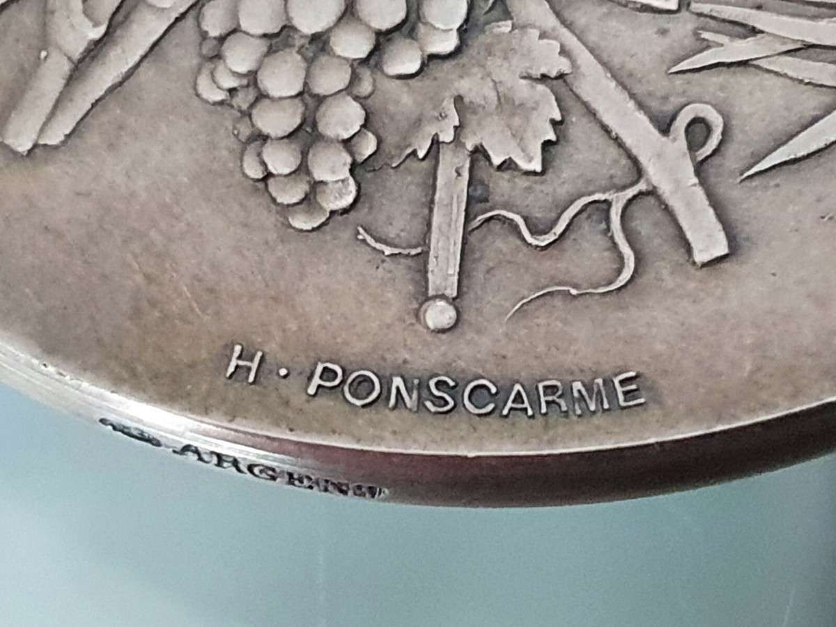 Médaille En Argent 1885 – Ministère Du Commerce – H. Ponscarme – Monnaie De Paris