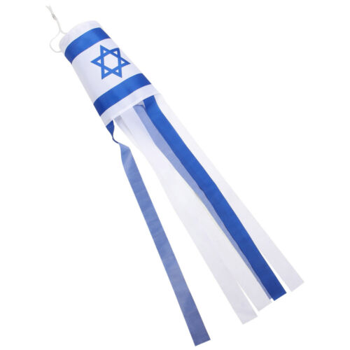  Żydowska izraelska skarpeta wiatrowa flaga wsparcie modlitwa tło izraelski baner dla fanów - Zdjęcie 1 z 12