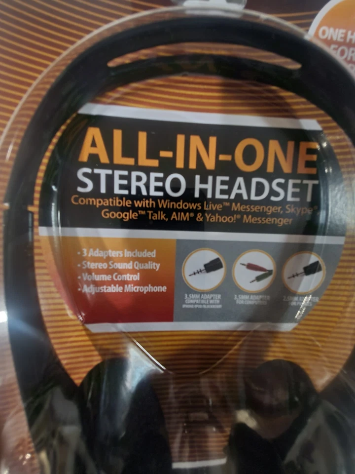 Ordenador/estéreo todo en uno Vibe, auriculares con cable con micrófono, puntas de 2,5 mm y 3,5 mm. Foto 4 de 4