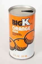 Big K Orange Soda can