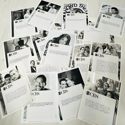 Lot of 16 CBS Programming TV Press Kit Photos Promo Production Notes Television