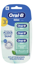 Oral-B Glide Pro-Health Comfort Plus Ribbon Dental Floss, Extra Soft 40m 3 Pack