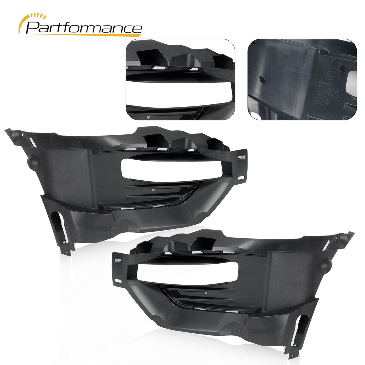 Pair Front Bumper Fog Light Cover Lamp Bracket LH RH For 2020-2022